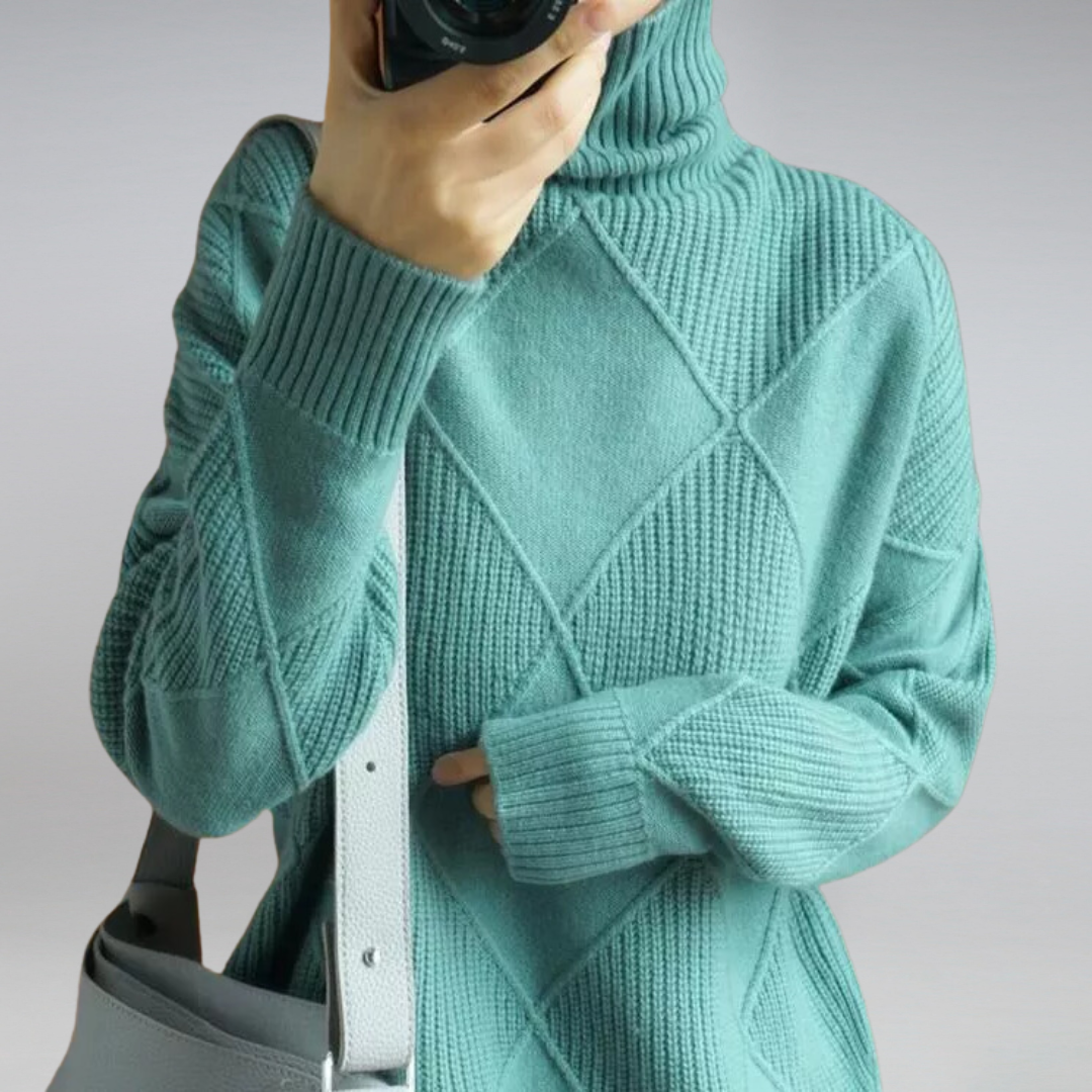 Damen Rollkragenpullover Aus Kaschmir