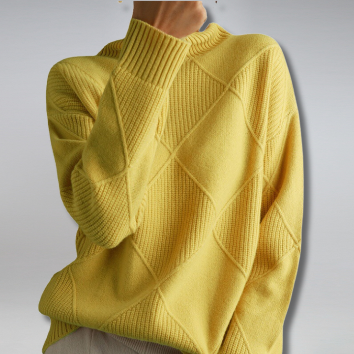 Damen Rollkragenpullover Aus Kaschmir