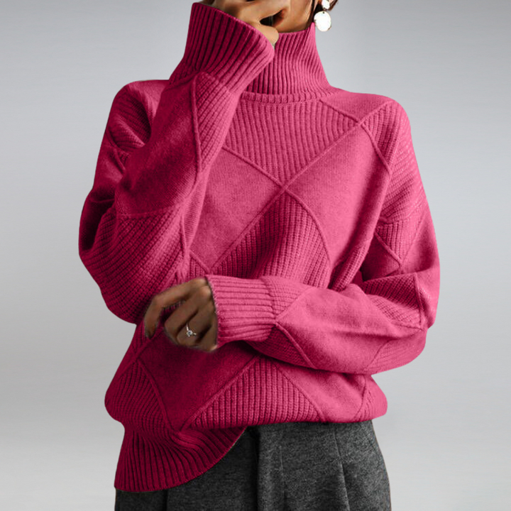Damen Rollkragenpullover Aus Kaschmir