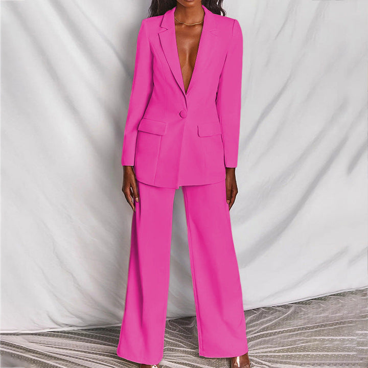 Damen Zweiteiler Blazer Und Hose