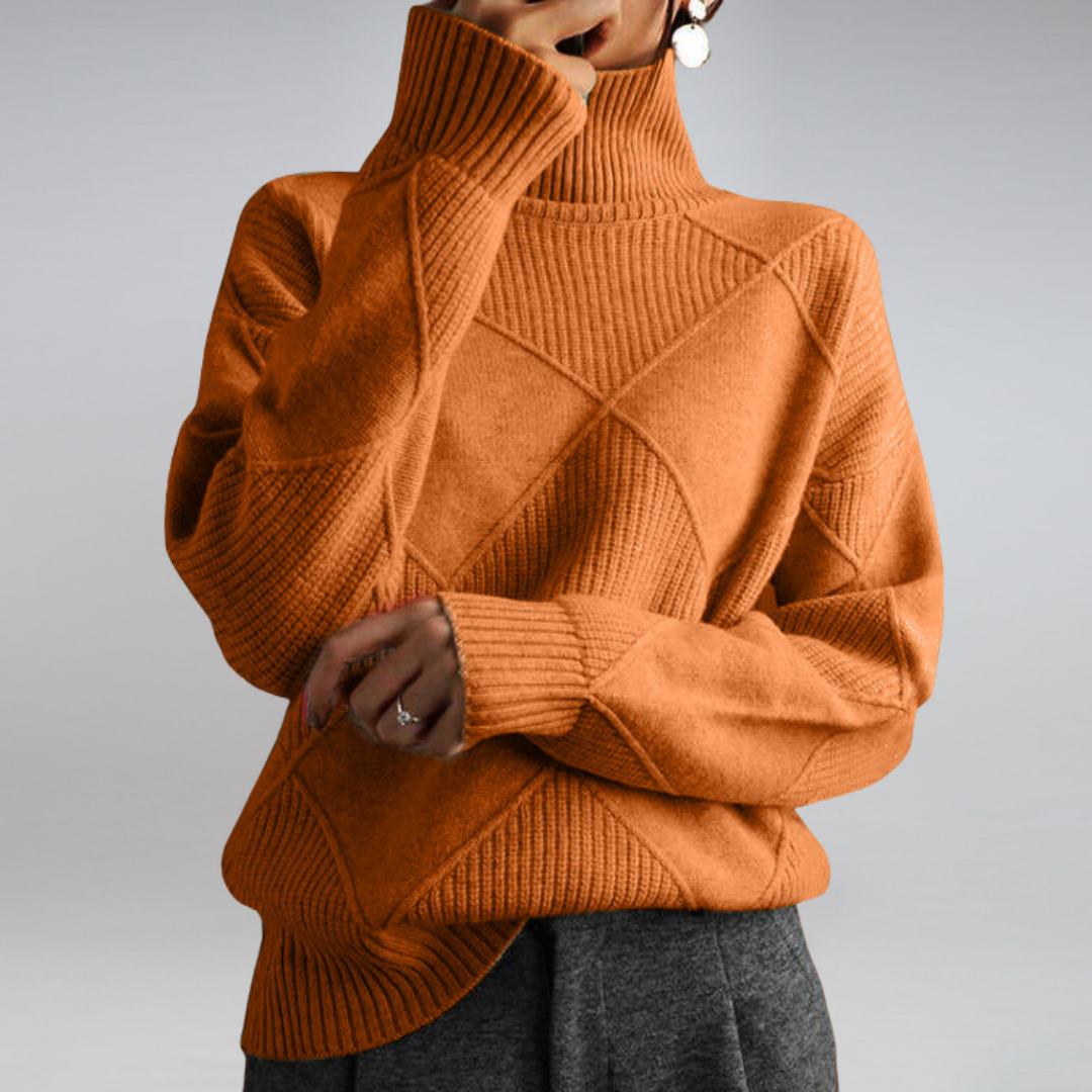 Damen Rollkragenpullover Aus Kaschmir