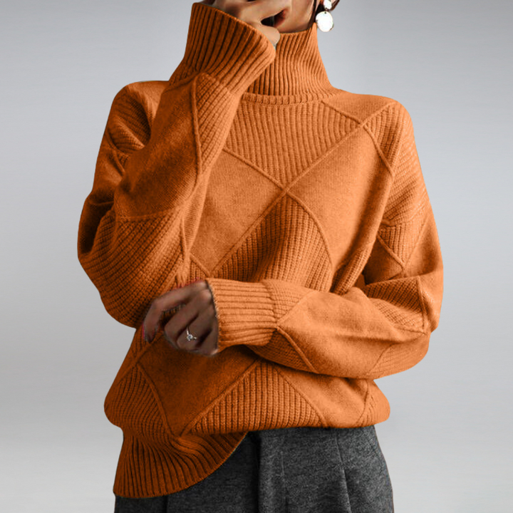 Damen Rollkragenpullover Aus Kaschmir
