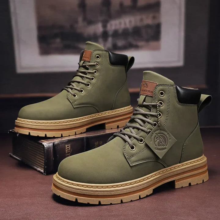 Herren Schnürstiefel Mit Profilsohle