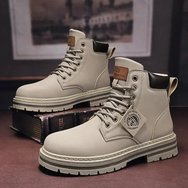 Herren Schnürstiefel Mit Profilsohle