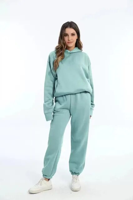 Damen Kapuzenpullover Und Jogginghose Set