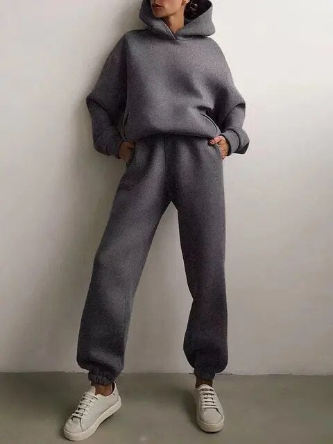 Damen Kapuzenpullover Und Jogginghose Set