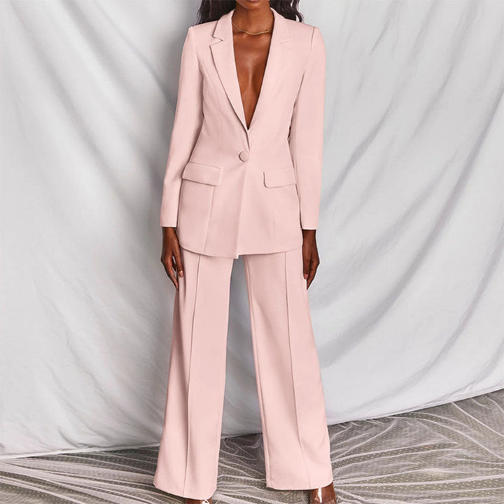 Damen Zweiteiler Blazer Und Hose
