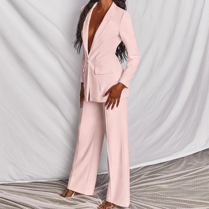 Damen Zweiteiler Blazer Und Hose