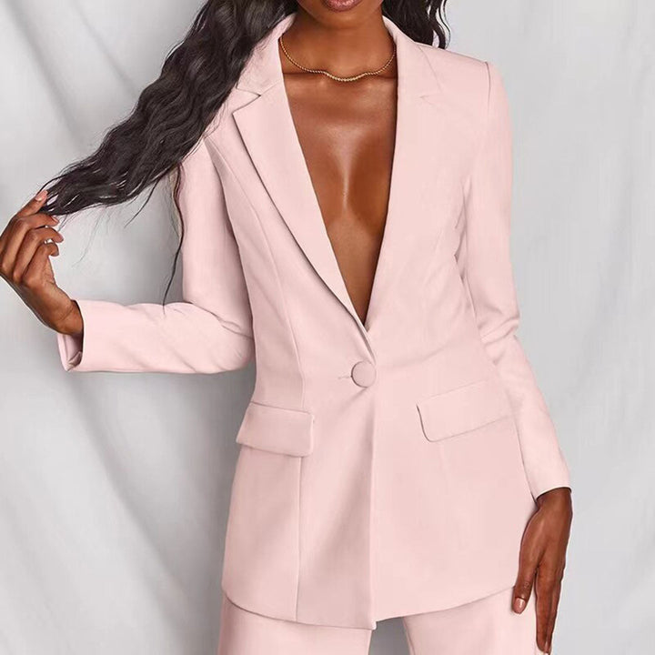 Damen Zweiteiler Blazer Und Hose