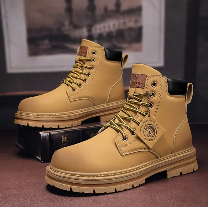Herren Schnürstiefel Mit Profilsohle