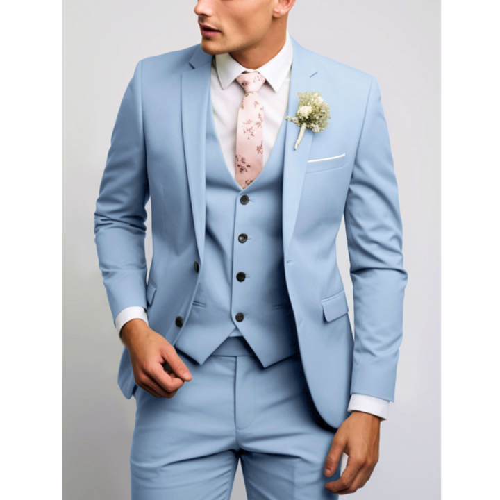 Herren Hochzeitsgast Anzug Slim Fit Dreiteilig