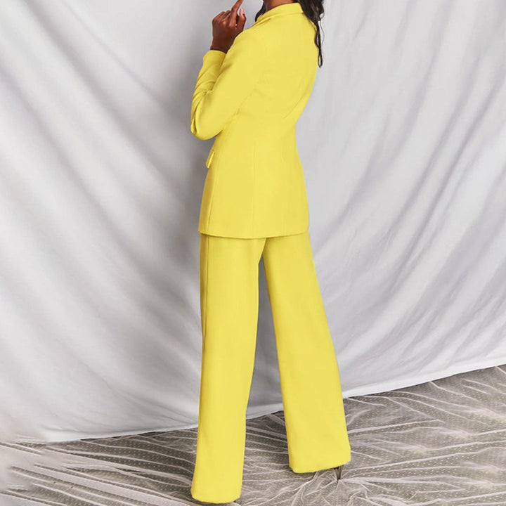 Damen Zweiteiler Blazer Und Hose