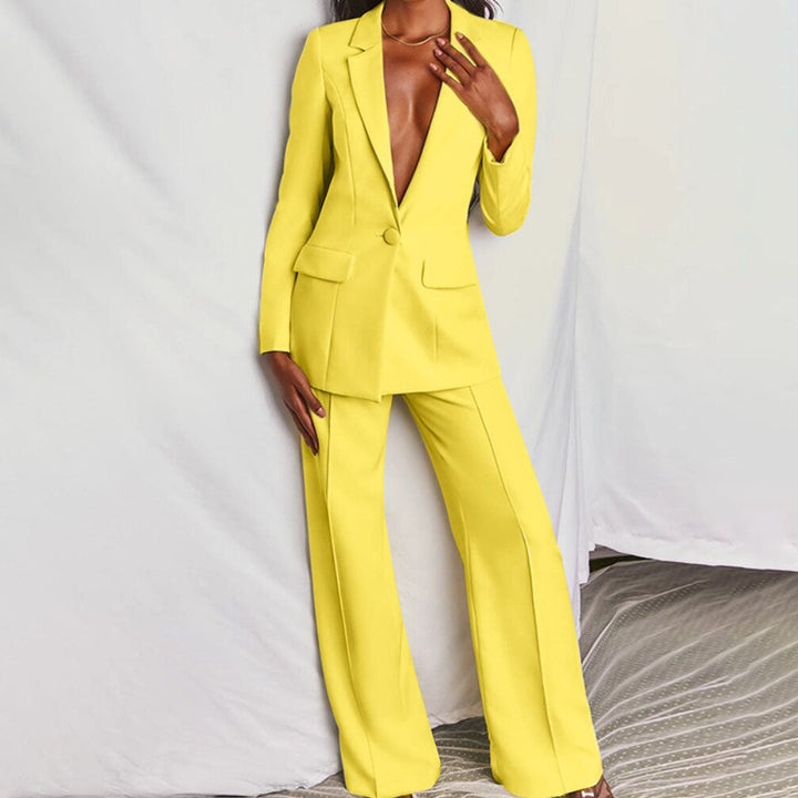 Damen Zweiteiler Blazer Und Hose