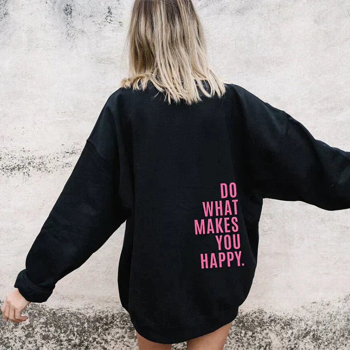 Damen Hoodie Mit Kapuze Und Print